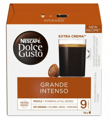 Kavos kapsulės Nescafe Dolce Gusto Grande Intenso, 16kaps kaina akcija