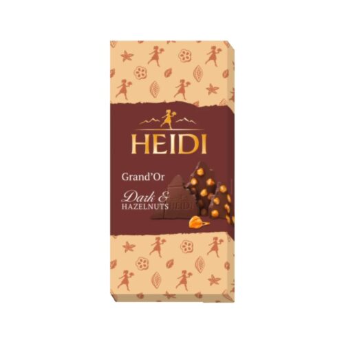 Šokoladas Heidi GRAND'OR DARK & HAZELNUTS, 100g kaina akcija internetu