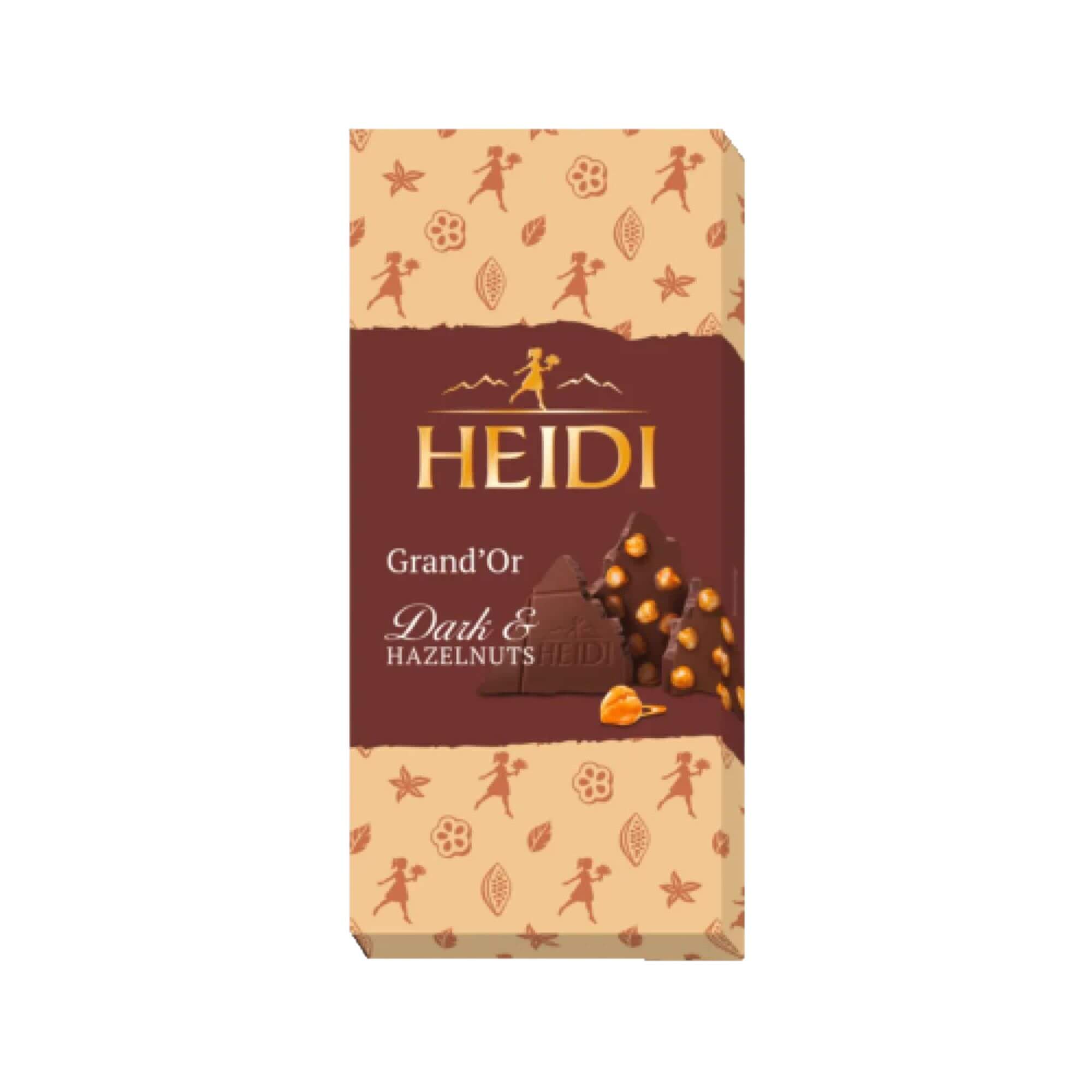 Šokoladas Heidi GRAND'OR DARK & HAZELNUTS, 100g kaina akcija internetu