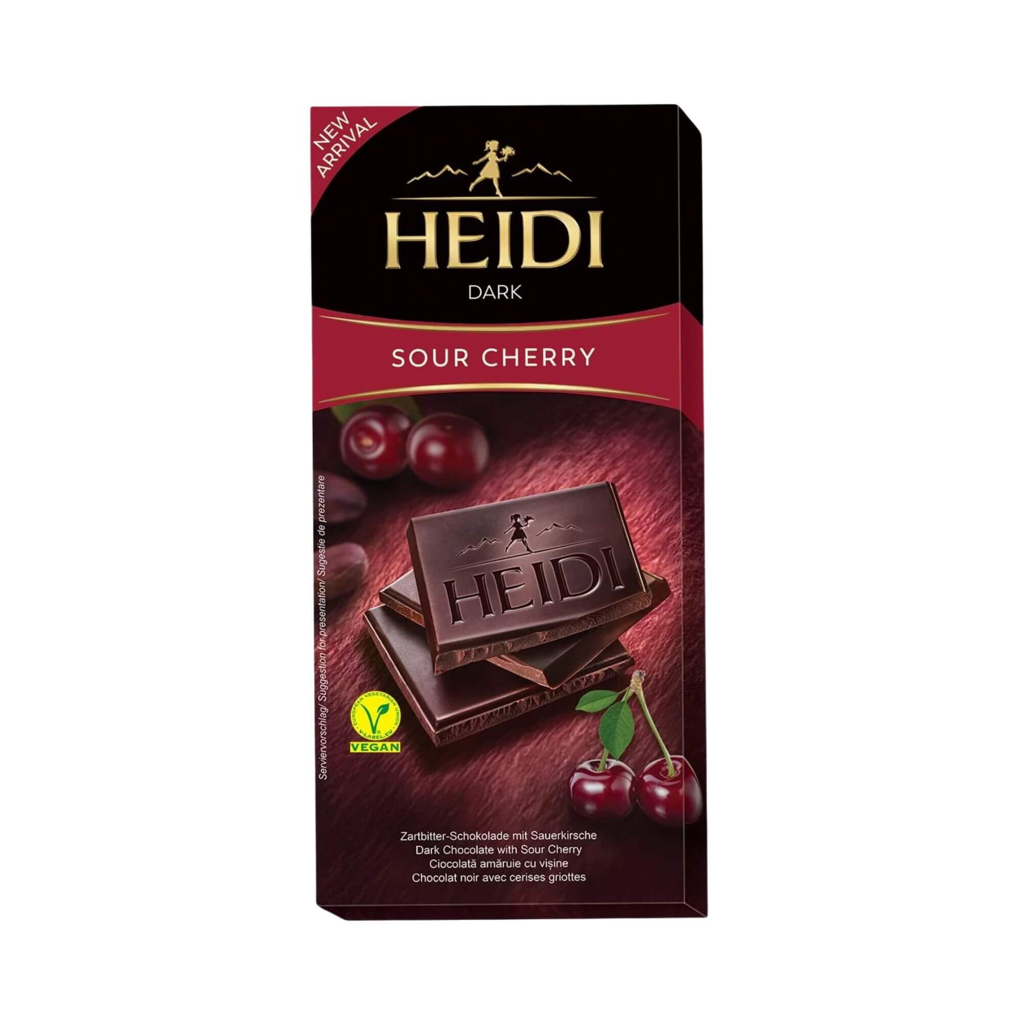 Šokoladas Heidi Sour Cherry, 80g kaina akcija