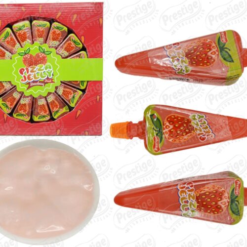 Želė saldainiai Pizza Jelly Strawberry, 50gx30vnt