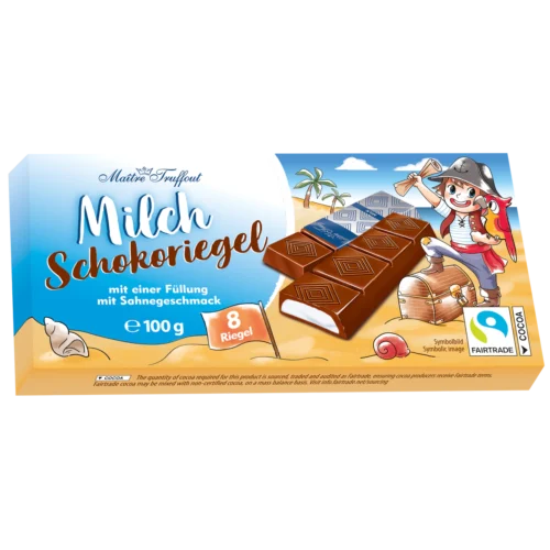 Šokoladas Maitre Truffout Milch Schokoriegel, 100g