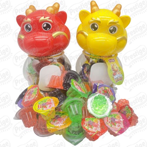 Želė saldainiai Mini Jelly Cup China Dragon, 10gx18vnt