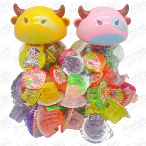 Želė saldainiai Mini Jelly Cup Cow, 10gx18vnt