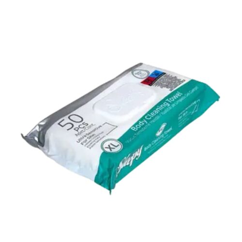 Drėgnos servetėlės Sleepy Body Cleaning Towel, 50vnt Gulintiems pacientams, veidui, kūnui rankoms kaina akcija pigiau