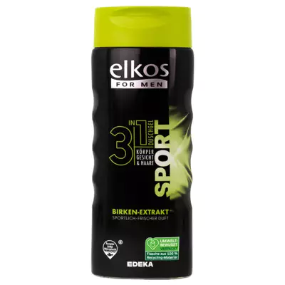 Dušo gelis Elkos Men Sport 3in1, 300 ml