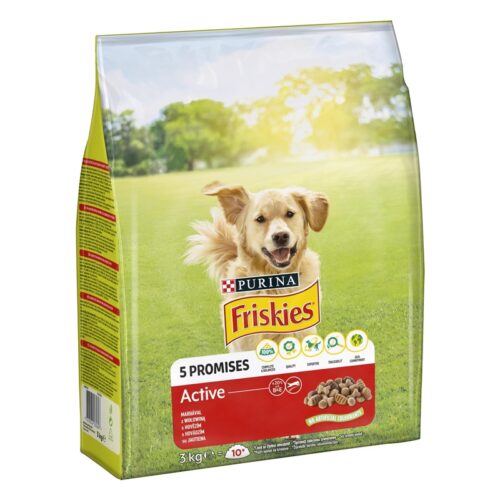Sausas ėdalas šunims su jautiena FRISKIES ACTIVE, 3kg