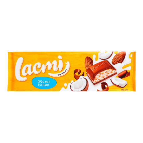 Šokoladas Lacmi Cool-Nut-Coconut, 280g