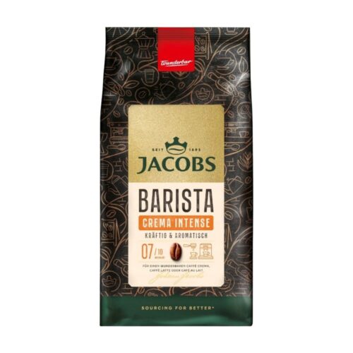 Kavos pupelės Jacobs Barista Crema Intense, 1kg kaina akcija pigiau