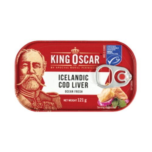 Menkių kepenėlės King Oscar , 121g kaina akcija pigiau