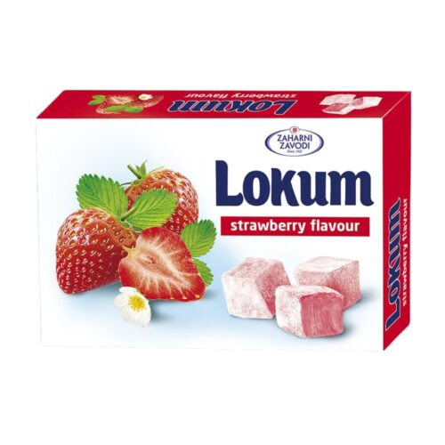 Saldainiai Lokum Strawberry Flavour, 140g kaina akcija internetu