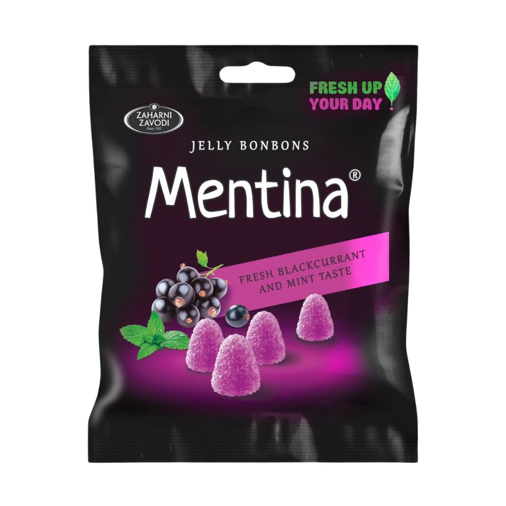 Guminukai Mentina Blackcurrant, 80g akcija pigiau su kaina internetu