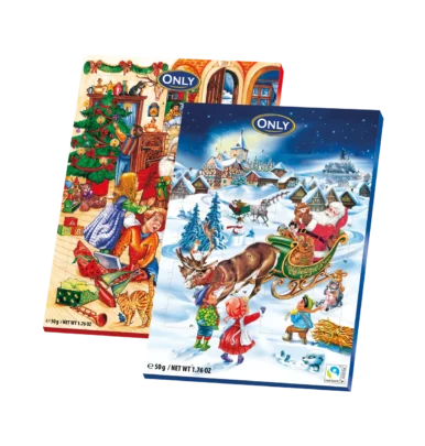 Advento kalendorius Only, 50g su saldainiais kaina akcija pigiau