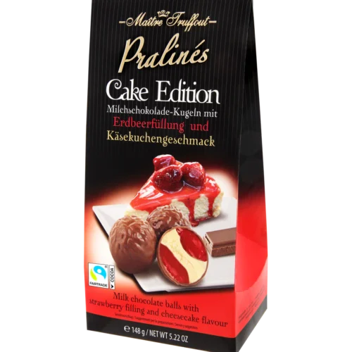 Saldainiai Pralines braškių ir sūrio torto skonio, 148g