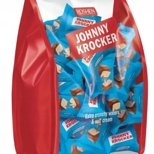 Saldainiai Roshen Johnny Krocker su Kokosų kremu, 1kg (Mėlynas)