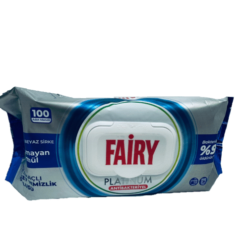 Drėgnos servetėlės Fairy Platinum, 100vnt