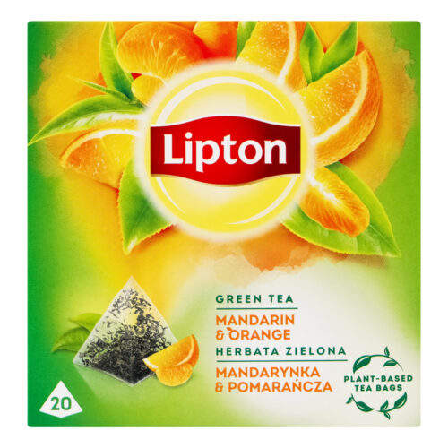 Arbata Lipton Mandarin & Orange piramidės, 20vnt