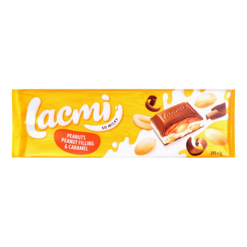 Šokoladas Lacmi Peanuts Peanut Filling & Caramel 295g