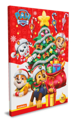 Advento kalendorius PAW PATROL su šokoladu, 50g, vaikams, akcija, internetu pigiau.