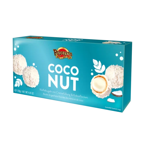 Vafliniai rutuliukai Papagena Coconut, 120g