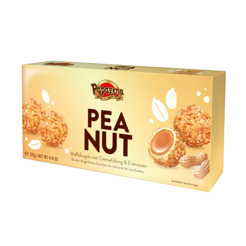 Vafliniai rutuliukai Papagena Peanut, 125g