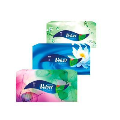 Sausos servetėlės Velvet, 100vnt