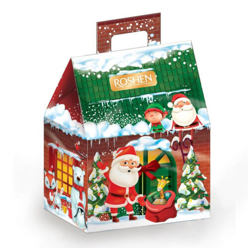 Saldainių rinkinys Roshen Kalėdinis namelis, 300g