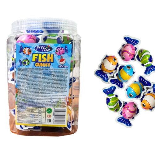 Guminukai Fish Gummy, 10gx30vnt