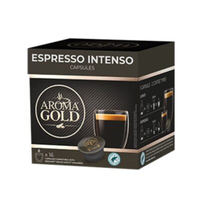 Kavos kapsulės Aroma Gold Espresso Intenso, 16kaps kaina akcija pigiau internetu