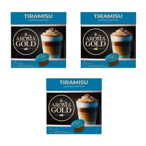 Kavos kapsulės Aroma Gold Tiramisu, 3x16kaps