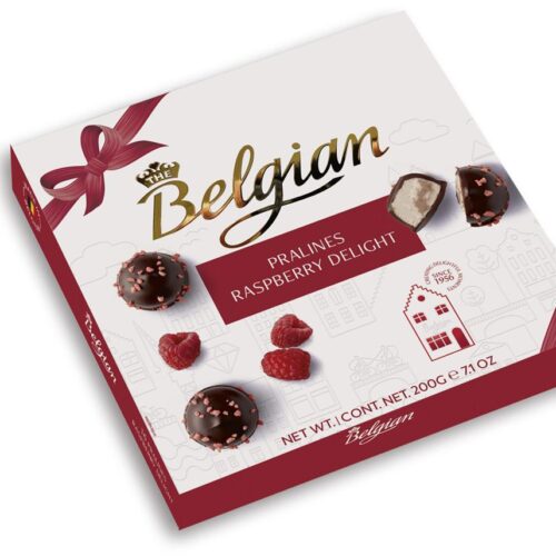 Saldainių dėžutė Belgian Pralines Raspberry Delight, 200g