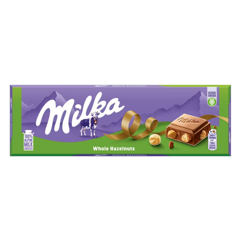 Šokoladas Milka Wholenut, 250g kaina, akcija, pigiau internetu