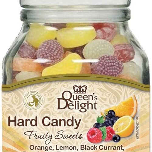 Saldainiai Queen's Delight Fruity Sweets, 950g (stiklinis įpakavimas)