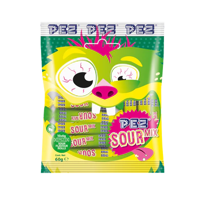 Saldainiai PEZ Sour Mix, 60g