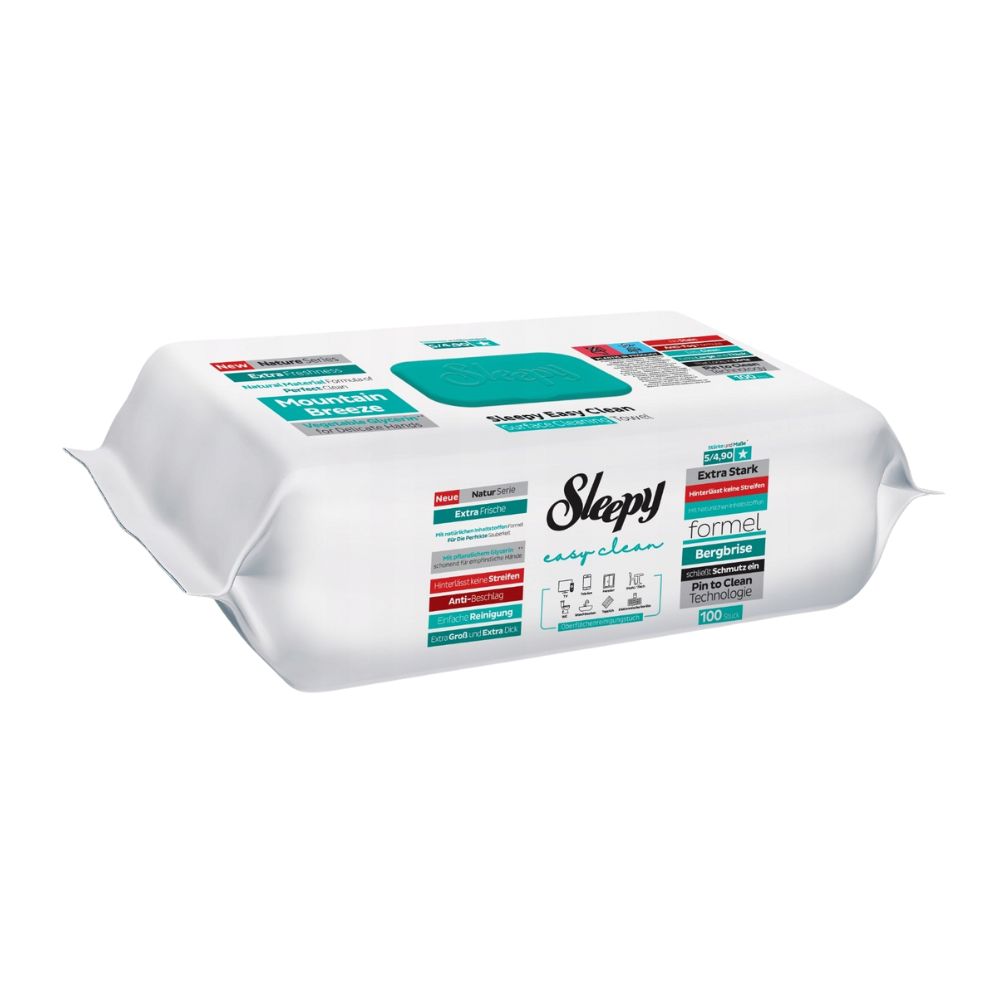 Drėgnos servetėlės Sleepy Mountain, 100vnt kaina akcija