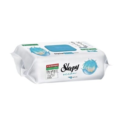 Drėgnos servetėlės Sleepy Ocean, 100vnt kaina akcija pigiau internetu