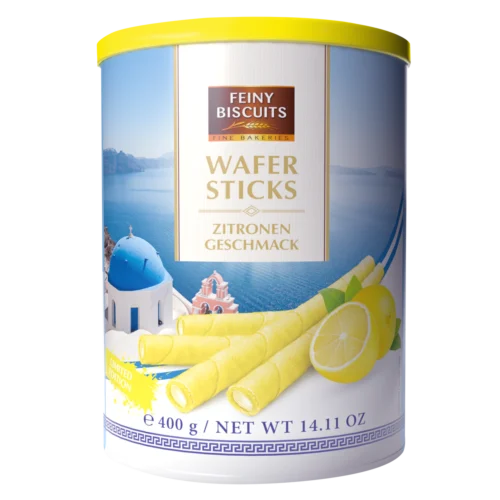 Vafliniai vamzdeliai citrinų skonio, 400g