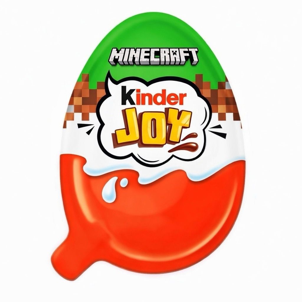 Kiaušinis su siurprizu Kinder Joy Minecraft, 20g, kaina, akcija, pigiau internetu. Riboto leidimo Kinder Joy Minecraft, prekyba interentu.