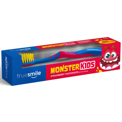 Dantų pasta +šepetėlis Truesmile Monster Kids, 75ml
