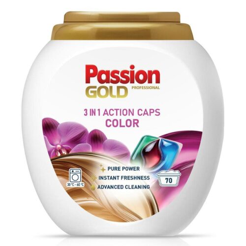 Skalbimo kapsulės Passion Gold Color, 70kaps