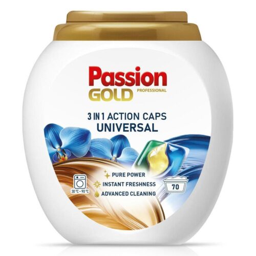Skalbimo kapsulės Passion Gold Universal, 70kaps