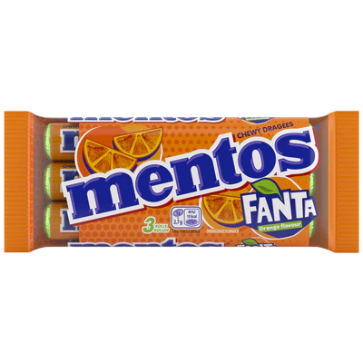 Saldainiai Mentos Fanta, 3x37,5g