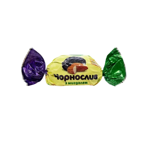 Šokolado skonio saldainiai Amanti Slyvos su migdolu, 1kg