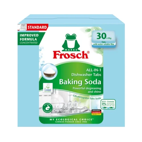 Indaplovės tabletės Frosch Baking Soda, 30x18g
