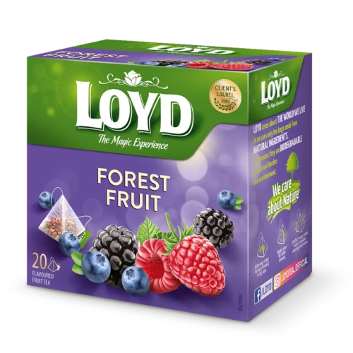 Loyd vaisinė arbata Forest Fruit, 20 piramidinių pakelių (40 g)