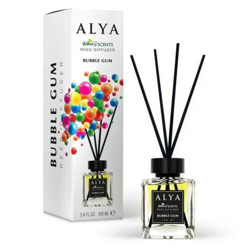 Alya Reed Diffuser Bubble Gum namų kvapas su lazdelėmis, 100 ml