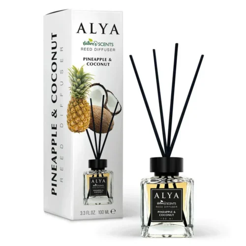 Alya Reed Diffuser Pineapple & Coconut namų kvapas su lazdelėmis, 100 ml