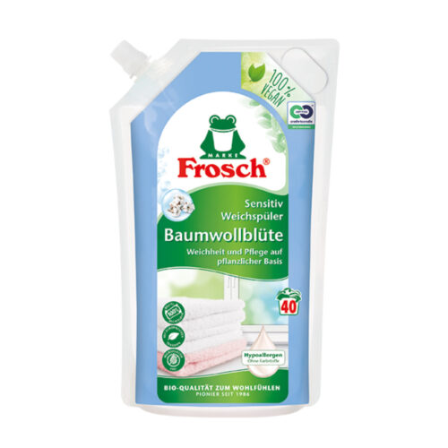 Skalbinių minkštiklis Frosch Sensitive Cotton Blossom kaina akcija