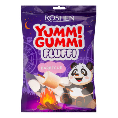 Roshen Yummi Gummi Fluffi Barbecue zefyriukai, 200 g akcija kaina