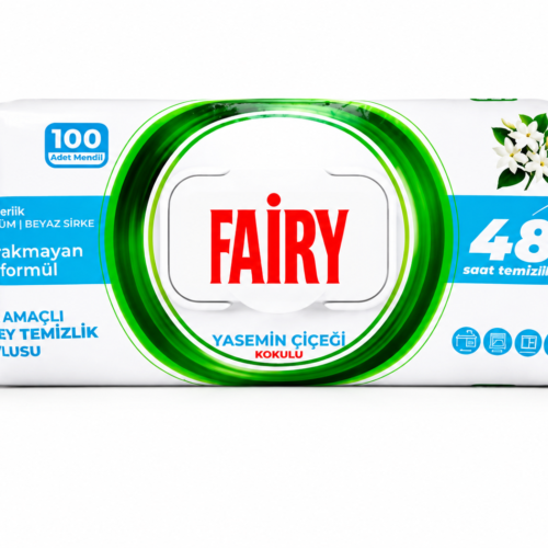Drėgnos servetėlės Fairy Yasemin, 100vnt